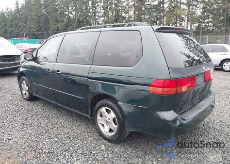 2001 Honda Odyssey Ex из США, поврежденный, VIN 2HKRL18611H512447